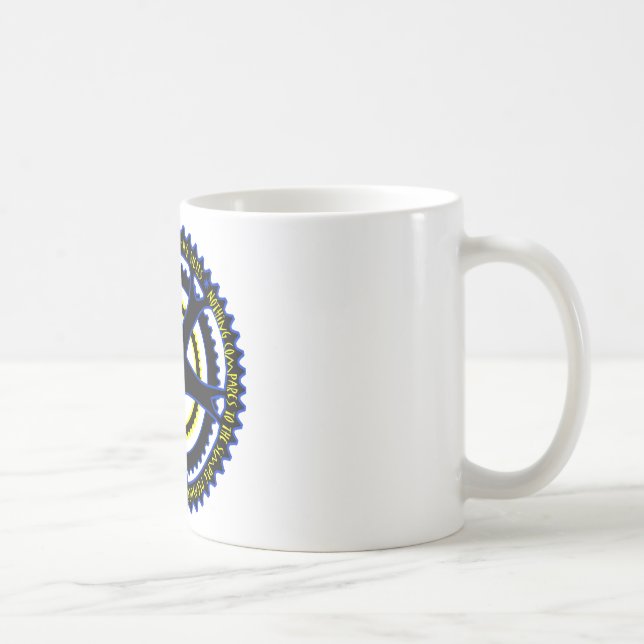 Utopische Gesellschaft hat Fahrräder Kaffeetasse (Rechts)