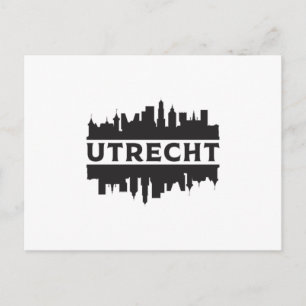 Utrecht City Cityscape Skyline Reisen Funny Gift Postkarte
