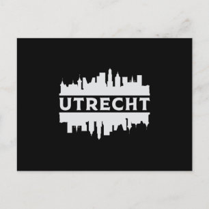 Utrecht City Cityscape Skyline Trip Funny Gift Postkarte