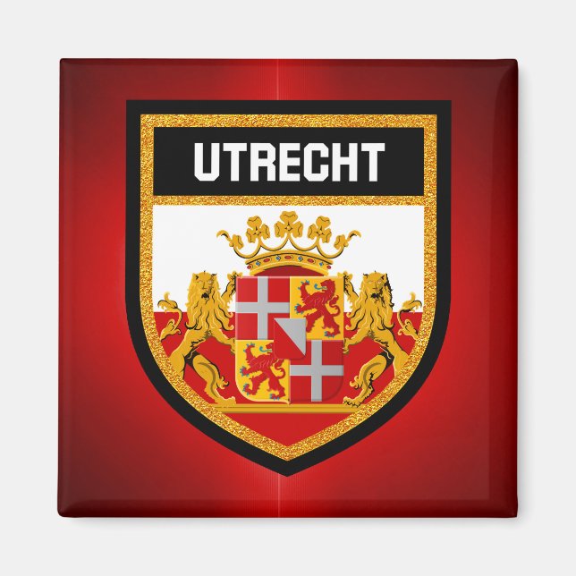 Utrecht-Flagge Magnet (Vorne)