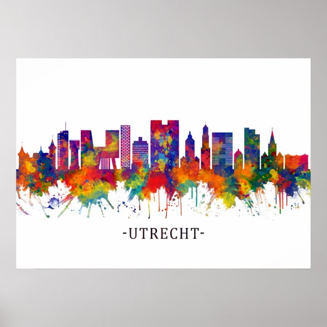 Utrecht Netherlands Skyline Poster (Vorne)