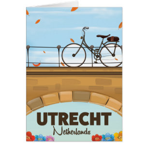 Utrecht Niederlande Ferienplakat.