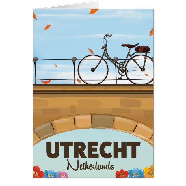 Utrecht Niederlande Ferienplakat. (Vorne)