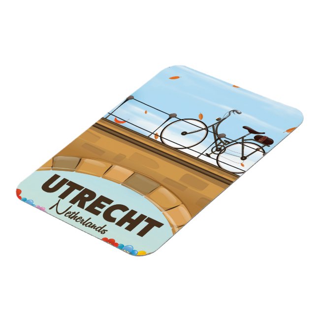 Utrecht Niederlande Ferienplakat. Magnet (Linke Seite)