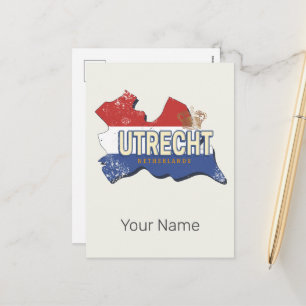 Utrecht Niederlande Karte Niederländisch Vintag So
