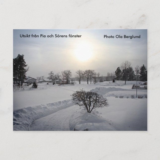 Utsikt från Pia och Sörens fönste... Postkarte (Vorderseite)