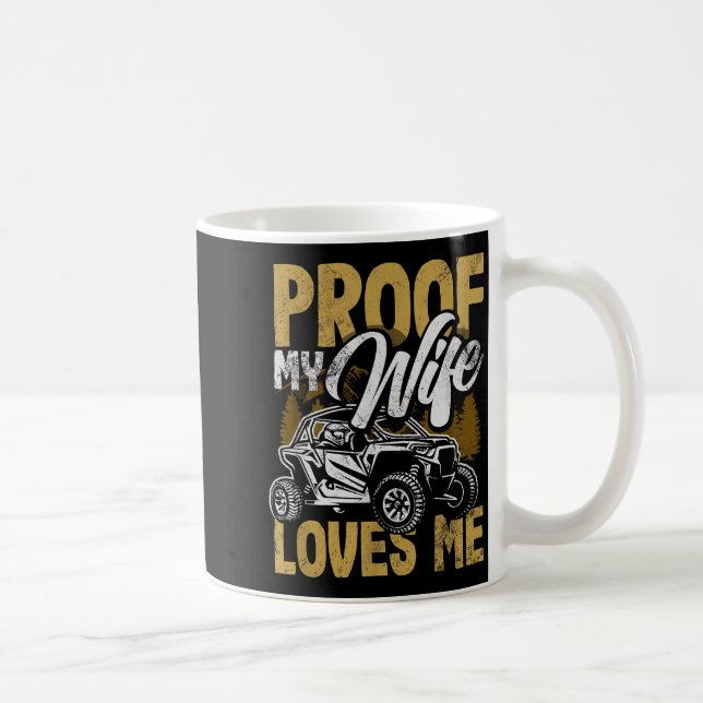 Utv My Wife Loves Me Funny Side By Side Atv  Kaffeetasse (Rechts)
