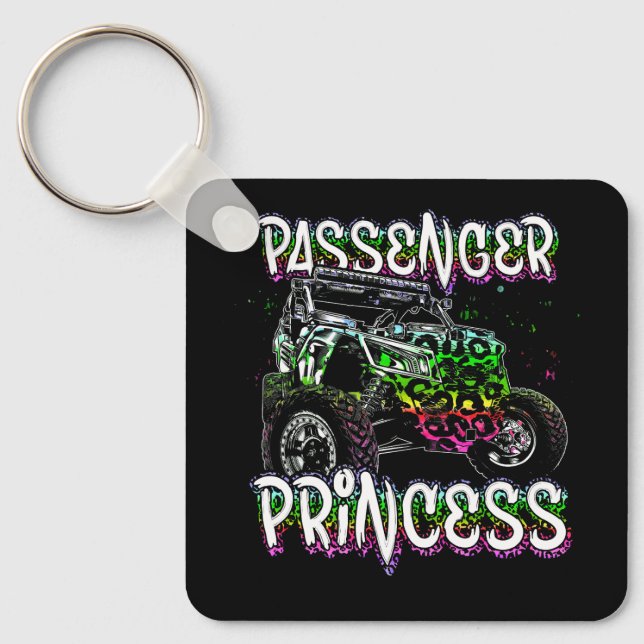 Utv Passagierprincess liebt Utv Sxs Riding Dirty Schlüsselanhänger (Vorderseite)