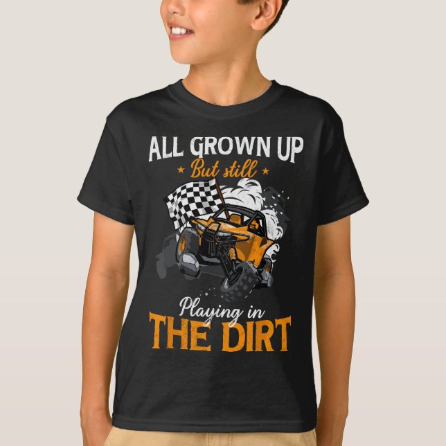 UTV-Spiel in UTV direkt vor der Straße SXS Racing  T-Shirt (Vorderseite)