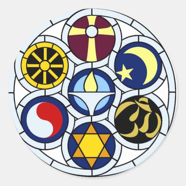 UU-Aufkleber Runder Aufkleber (Vorderseite)