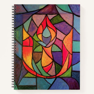 UU Flaming Chalice Art Notebook Unitarisch Notizbuch