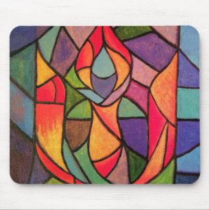 UU lodernde Chalice-Kunst MousePad