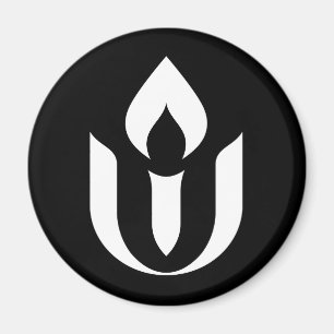 UU weißer Chalice-Symbol-Kühlschrank-Magnet Magnet