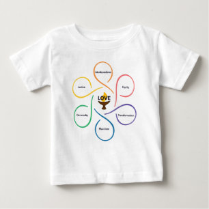 UUA Blume der gemeinsamen Werte Baby T-shirt