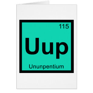 Uup - Ununpentium Chemie Periodensystem Element