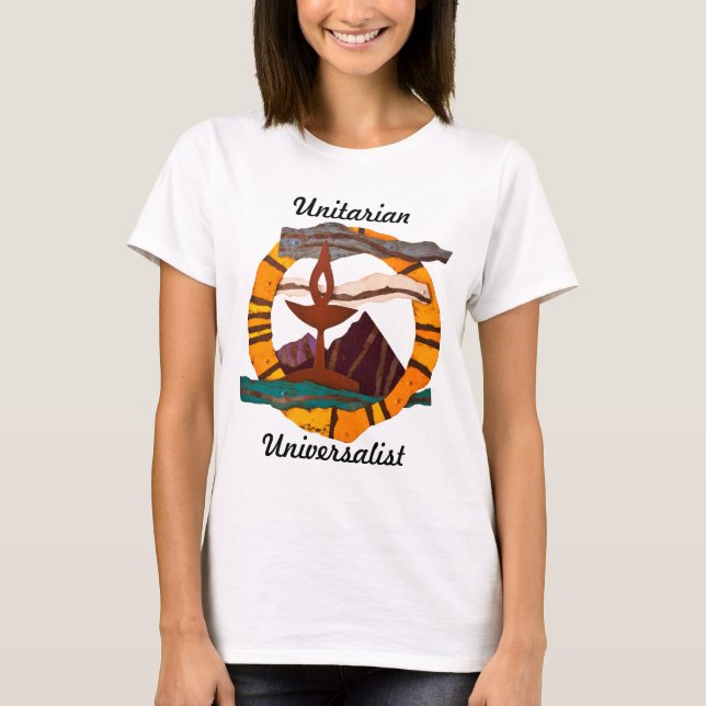 UUSS Chalice, unitarisches universalistisches, UU, T-Shirt (Vorderseite)