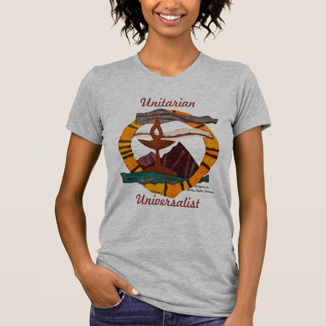 UUSS Chalice, unitarisches universalistisches, UU, T-Shirt (Vorderseite)