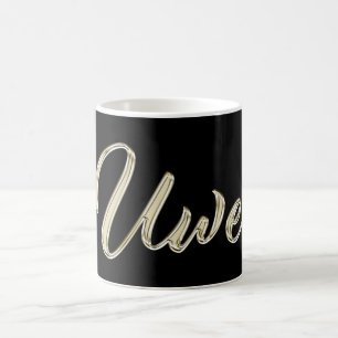 Uwe Name whitegold Tasse Teetasse Kaffeetasse