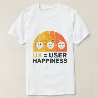 Ux ist das Glück des Benutzers Funny Ui/Ux Designe T-Shirt