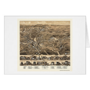 Uxbridge, panoramische Karte MAs - 1880