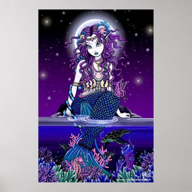 Uxia Twilight Moon Mermaid Poster (Vorne)