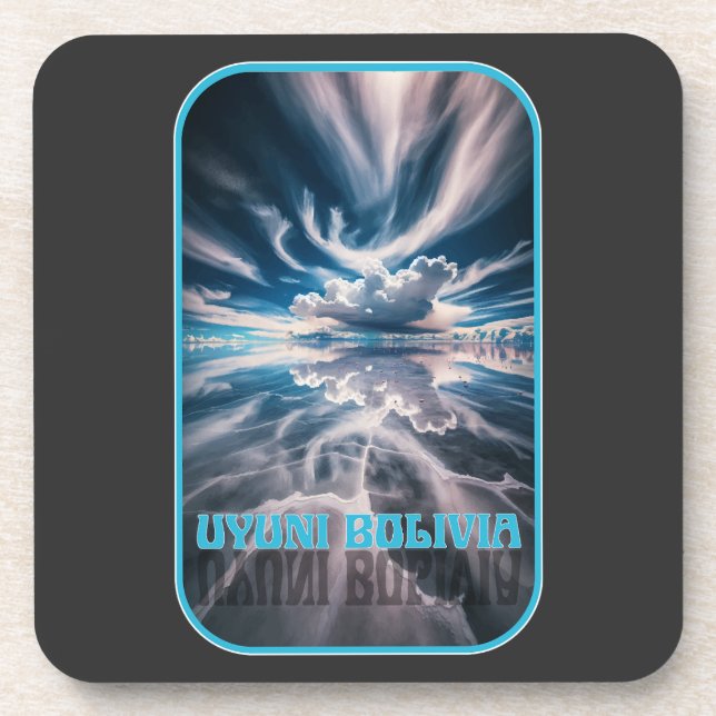 Uyuni Salt Flats Bolivia Getränkeuntersetzer (Vorderseite)