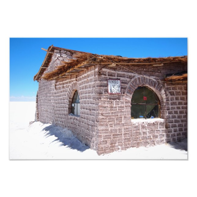 Uyuni Salzhotel Foto drucken (Vorne)