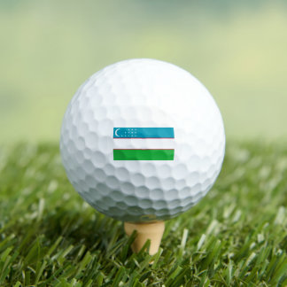 Uzbek Flag, Flag of Uzbekistan Golfball