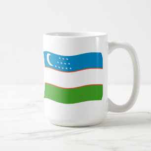 Uzbekistan-Flagge Tasse