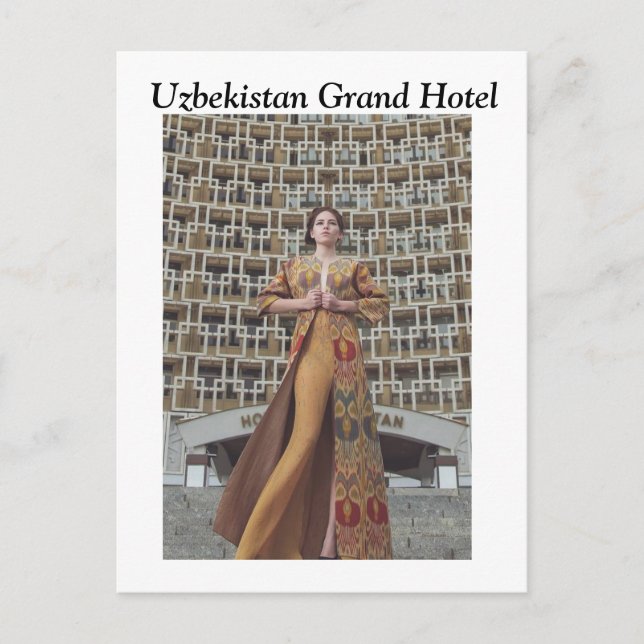 UZBEKISTAN HOTEL POSTKARTE (Vorderseite)