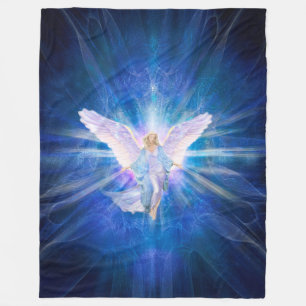 V009-Angel 5 Blau Fleecedecke