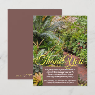 V1 Plantes tropicaux Cartes de remerciements