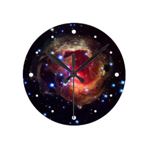 V838 Monocerotis Stern (Hubble Teleskop) Runde Wanduhr