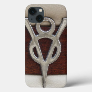 V8 Chrome Emblem Leder und Holz title_seo2
