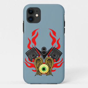 V8-Kolbendeckel, die Auge fliegen iPhone 11 Hülle