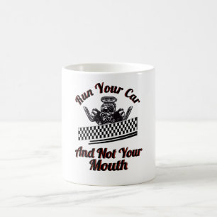 V8 Mechanischer Auto-Racing-Race-Auto-Lüfter zieh Kaffeetasse