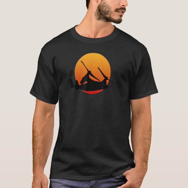 V 22 Militärgeschichte von Osprey Aircraft T-Shirt (Vorderseite)