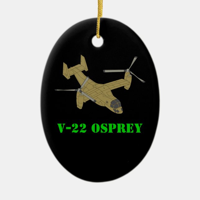 V-22 Osprey Flugzeug Art Design Keramik Ornament (Vorne)