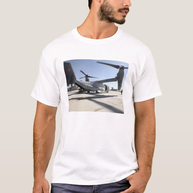 V-22 Osprey Tiltrotor Flugzeug 2 T-Shirt (Vorderseite)