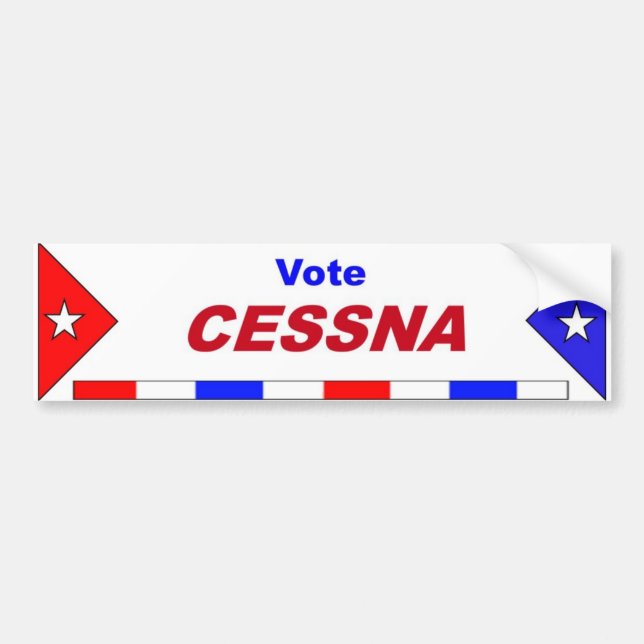 V Cessna Autoaufkleber (Vorne)