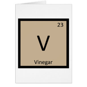 V - Chimie du vinaigre Symbole du tableau périodiq
