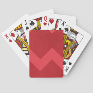 V-Cut Tomato Red Modern Playing Cards - Anpassen Spielkarten