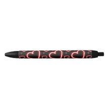 V-Day Red Neon Hearts