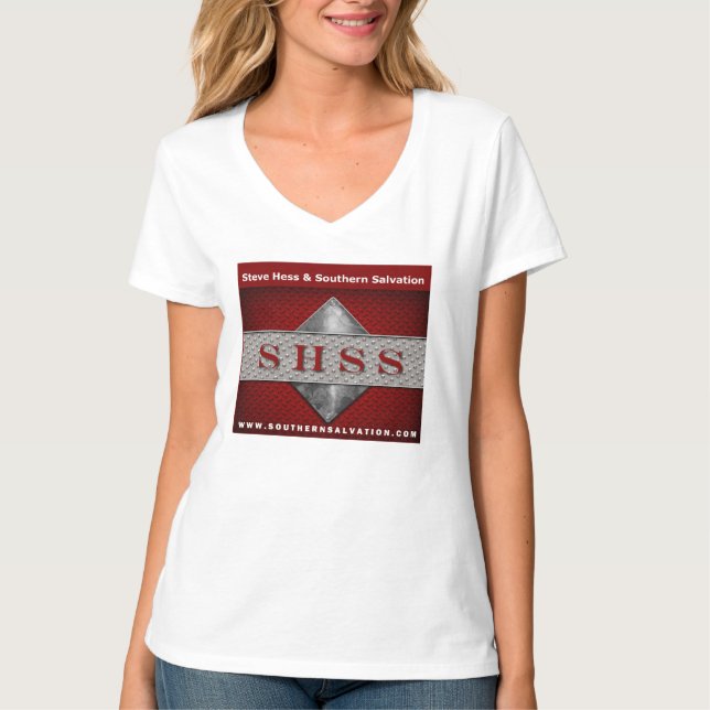 V der Frauen - Hals T-Shirt (Vorderseite)