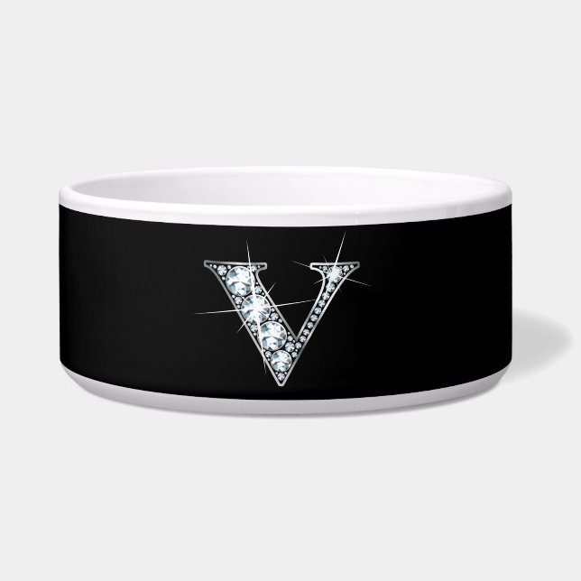 V "Diamond Bling" Pet Bowl Napf (Vorderseite)