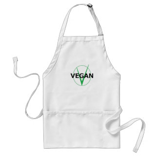 v est pour le tablier végétalien pour des