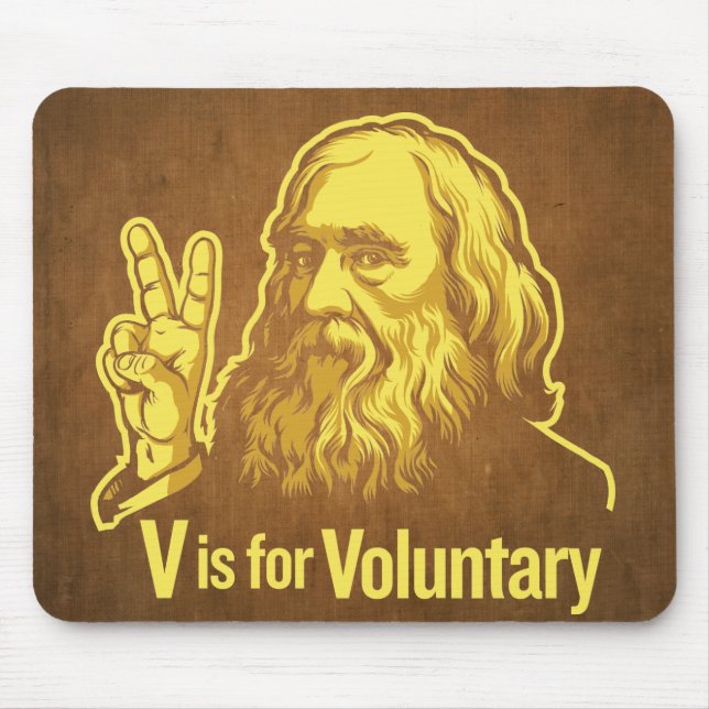 V est pour le tapis de souris volontaire de (Devant)