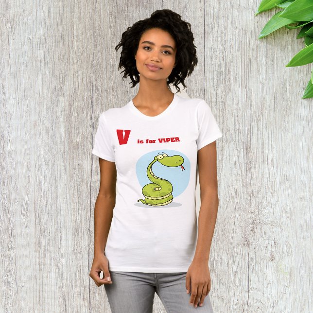 V est pour Viper Womens T-shirt (Créateur téléchargé)