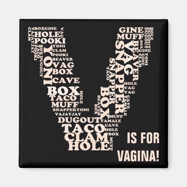 V für den Sieg der Vagina in Michigan Magnet (Vorne)