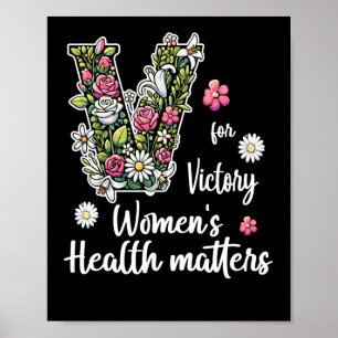 V Für den Sieg; Gesundheit von Frauen Poster